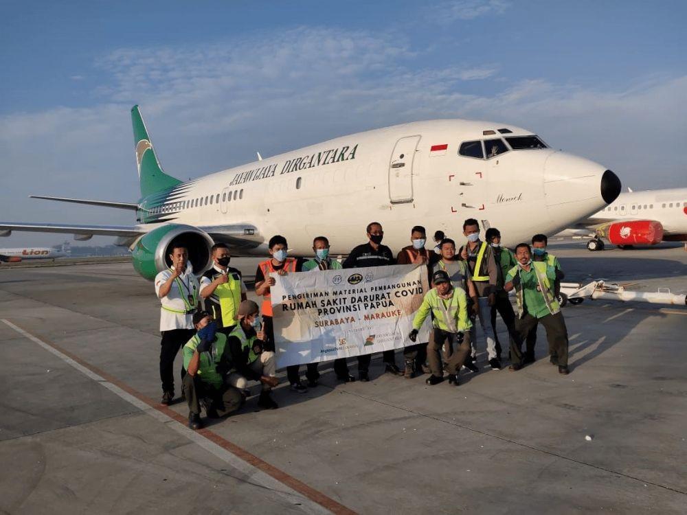 Angkasa Pura Logistik Kirim Material untuk RS Darurat COVID-19 Merauke