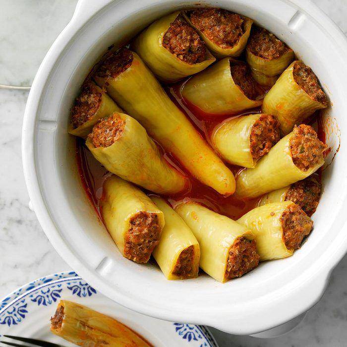 ilustrasi stuffed banana pepper (tasteofhome.com/Taste of Home)