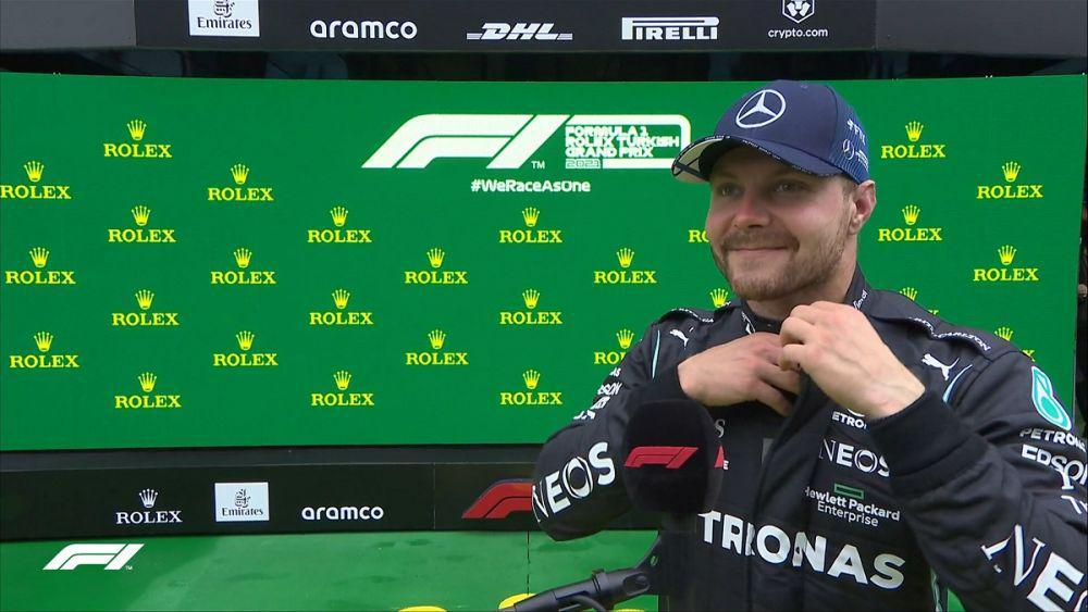 Valtteri Bottas diwawancara usai GP Turki (twitter.com/F1)