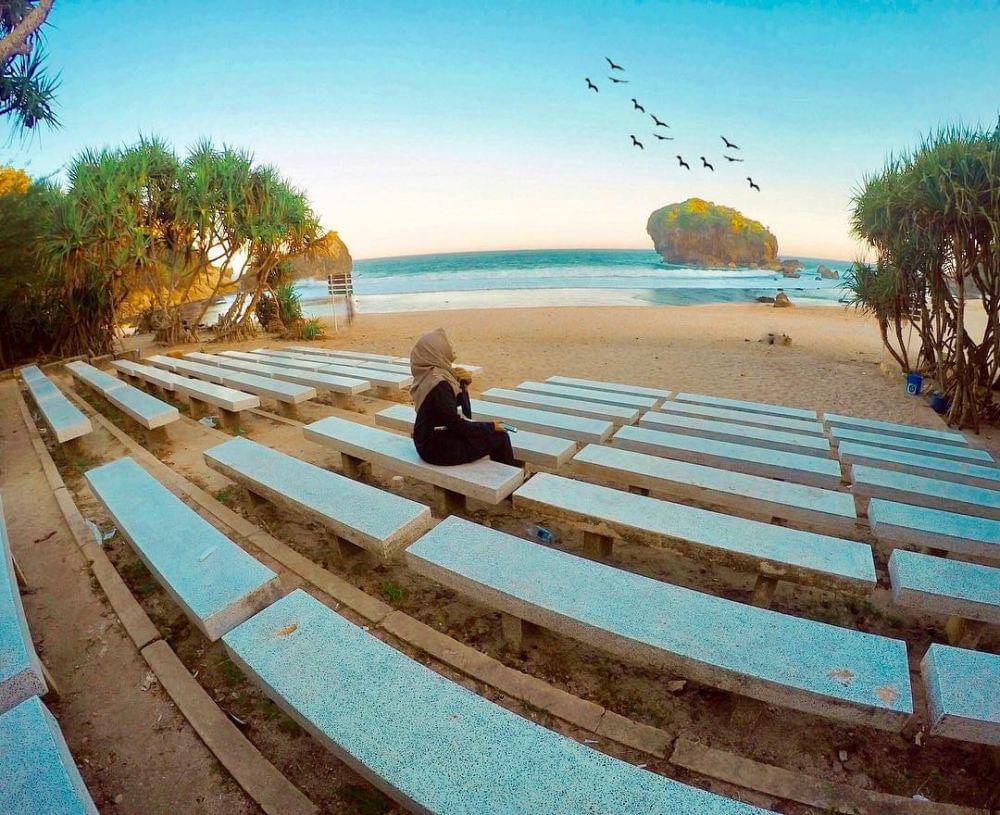 Potret Pantai Jungwok (instagram.com/chaniiiss)