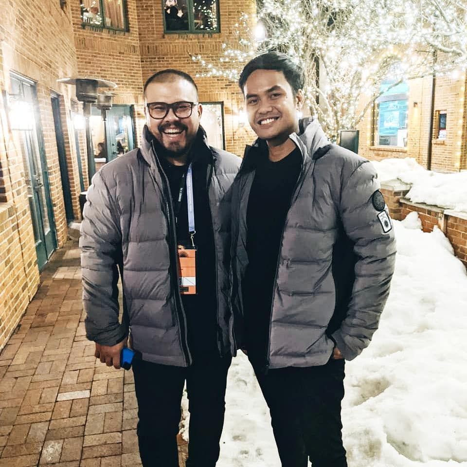 Wregas Bhanuteja bersama Joko Anwar saat menjadi wakil sineas Indonesia di Sundance Film Festival 2019 (instagram.com/wregas_bhanuteja)