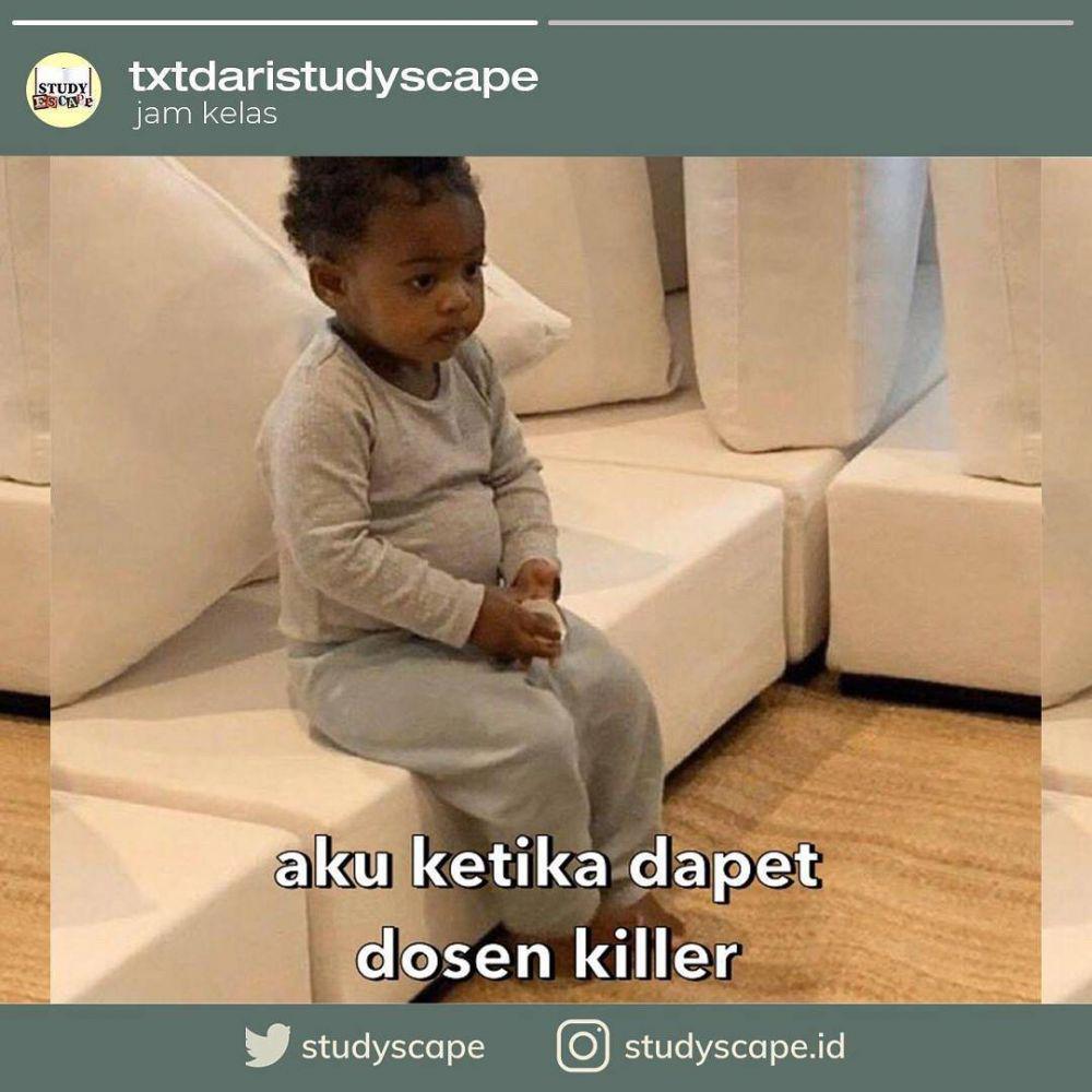 meme dosen (instagram.com/studyscape.id)