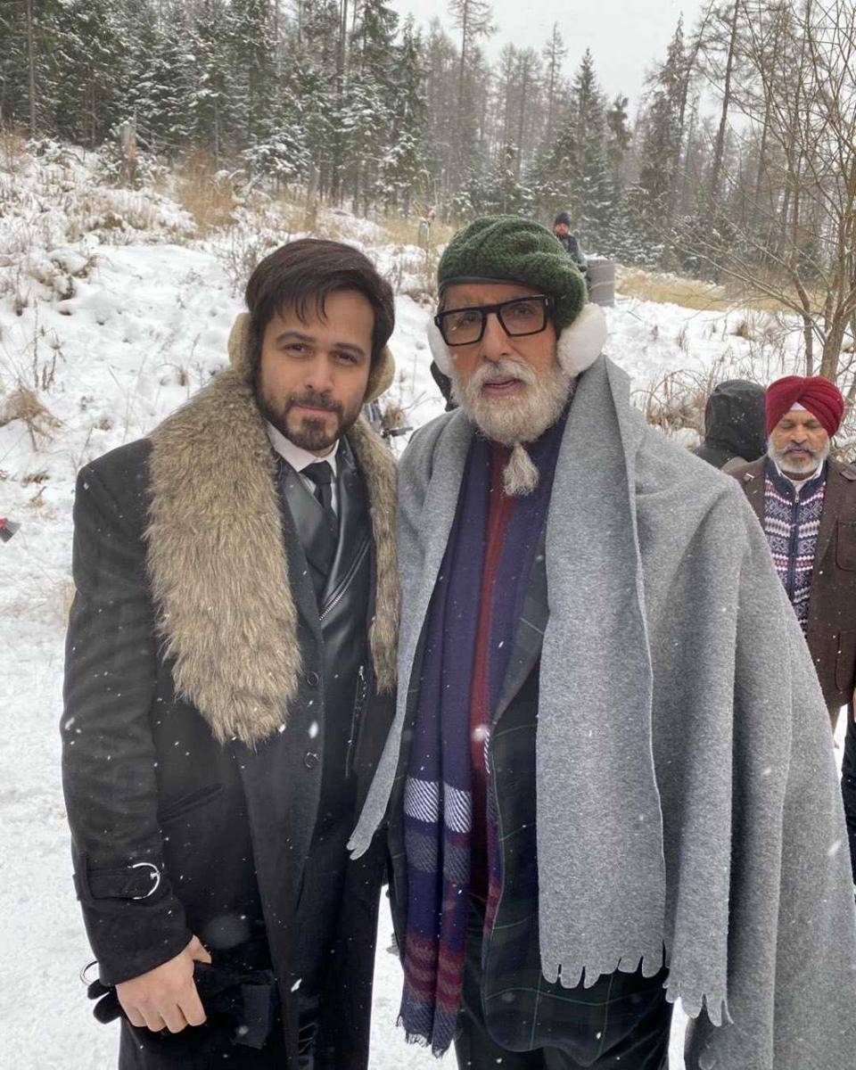 Emraan dan Amitabh Bachchan (instagram.com/therealemraan)