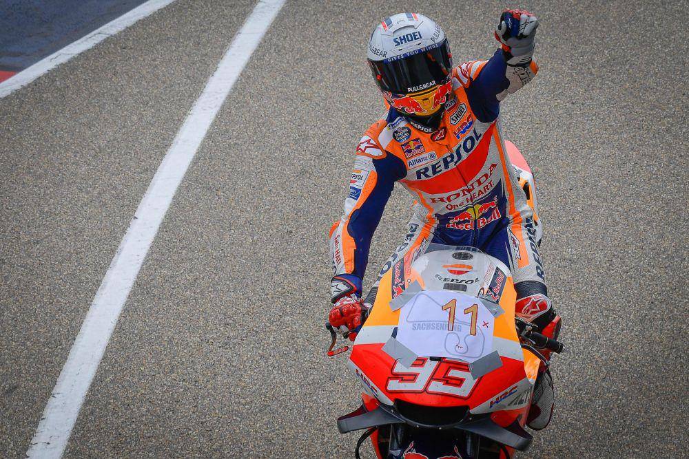 Marc Marquez saat menangi GP Jerman (motogp.com)