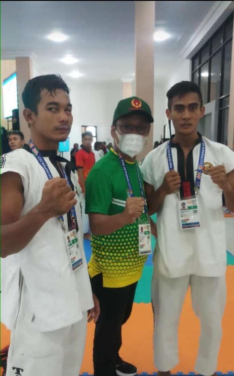 Dua atlet tarung derajat Sumut di PON Papua 2021 (Dok.IDN Times/istimewa)