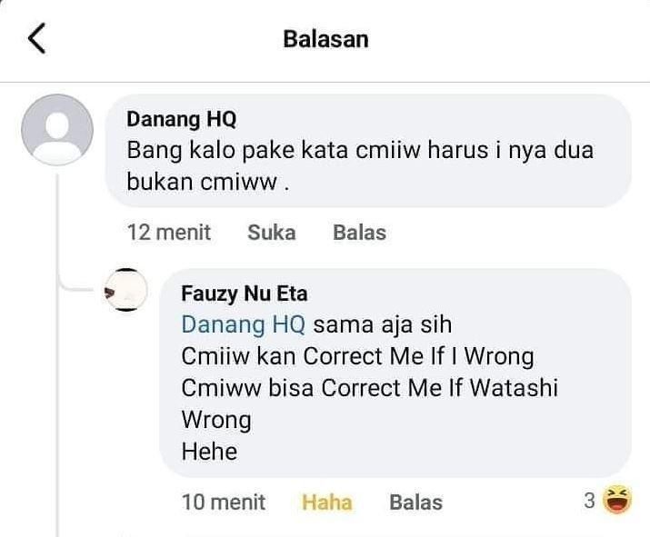 komentar usil di warganet (instagram.com/meme.wkwk)