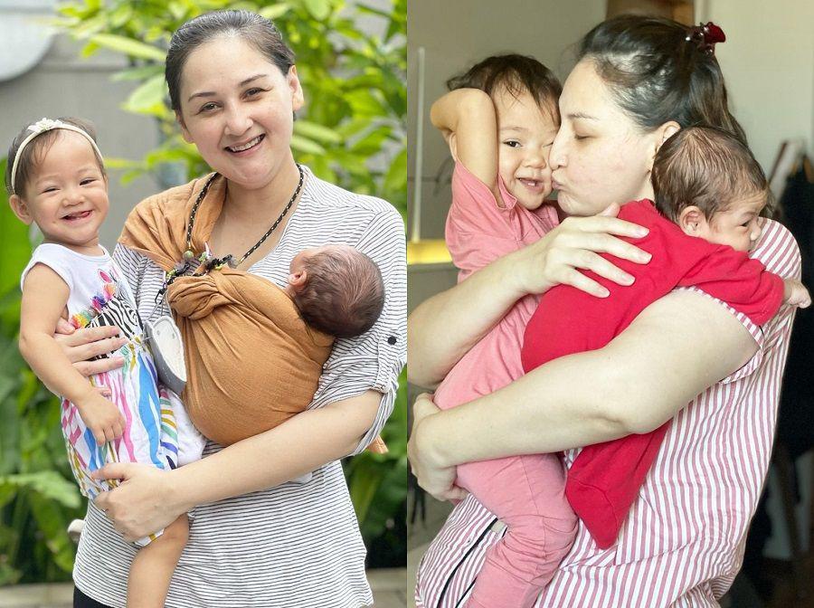 10 Momen Keseruan Mona Ratuliu Menyusui Dua Bayi Sekaligus