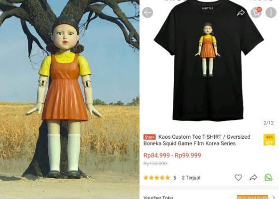 EEpMengubek-ubek Item Squid Games di Marketplace (Instagram.com/netflixkr |  Tangkapan layar Shopee.co.id)