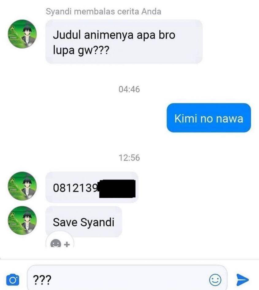 chat minta rekomendasi (instagram.com/kegoblogan.unfaedah)