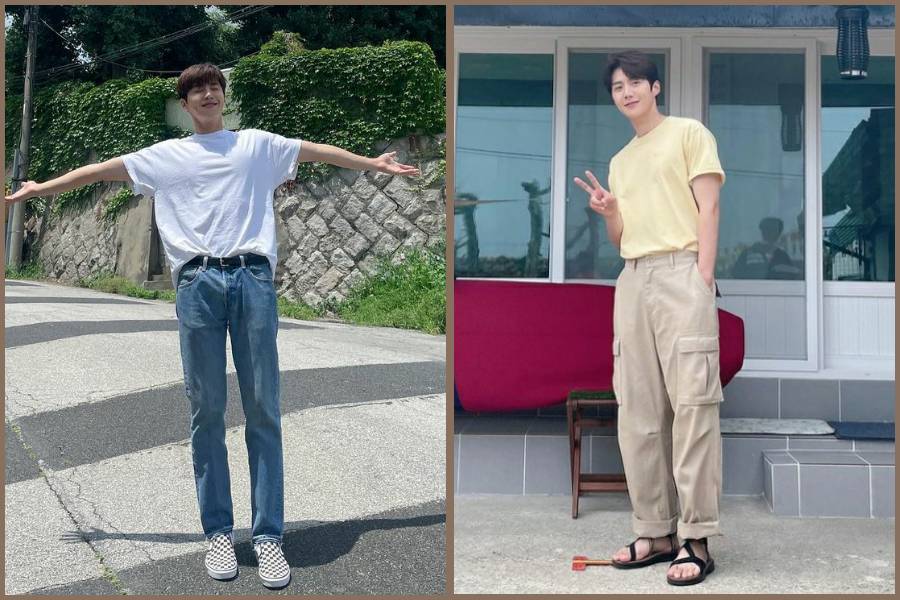 ootd kaus Kim Seon Ho (instagram.com/seonho__kim)