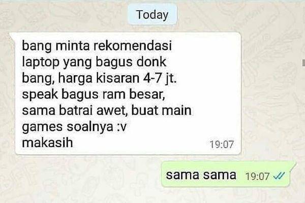 chat minta rekomendasi (instagram.com/randomparagambar)