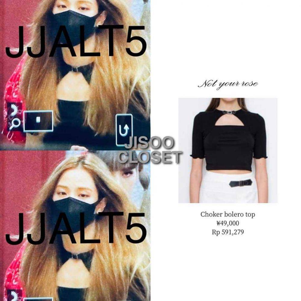 harga outfit Jisoo BLACKPINK (instagram.com/jisoocloset)