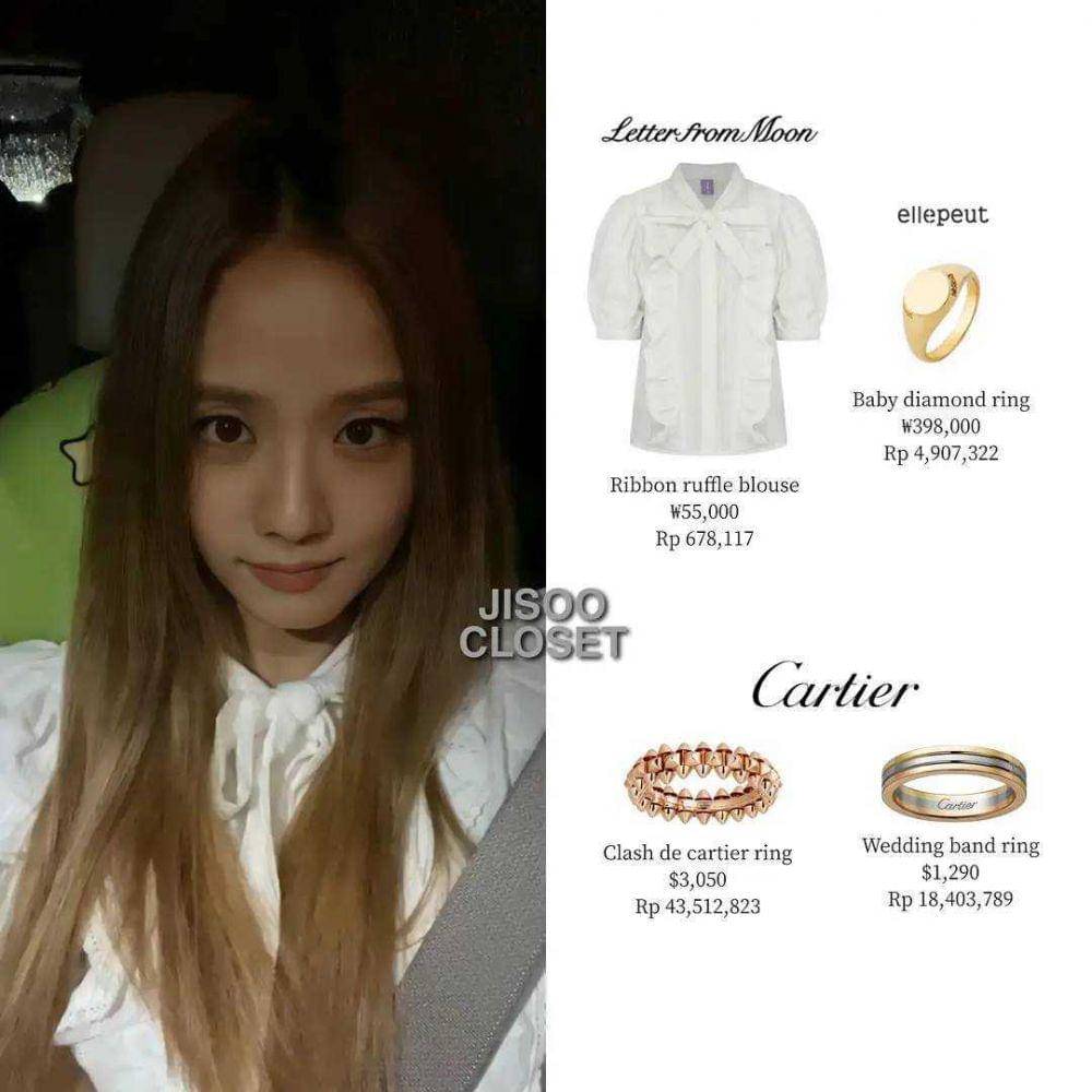 harga outfit Jisoo BLACKPINK (instagram.com/jisoocloset)