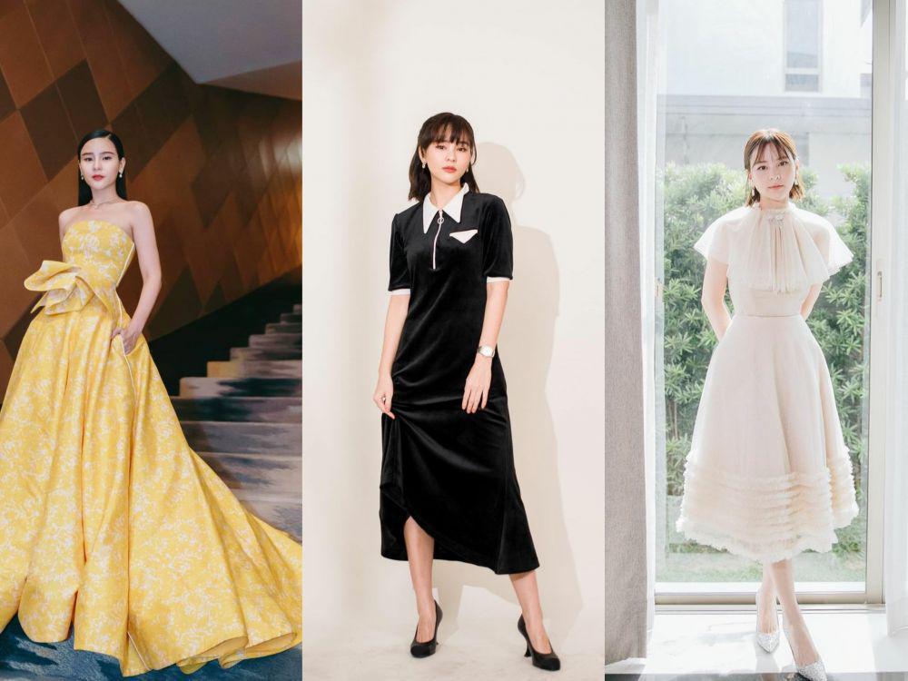 10 Referensi Dress untuk Kondangan ala Aom Sushar, Glamor dan Classy