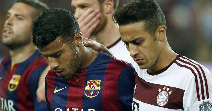 Thiago Alcantara dan Rafinha Alcantara (teamtalk.com)