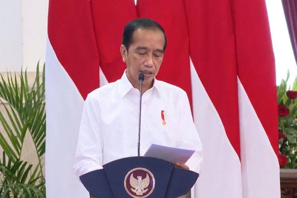 Presiden Jokowi beri arahan pada peserta PPSA XXIII dan PPRA LXII Tahun 2021 Lemhanas RI . (youtube.com/Sekretariat Presiden)
