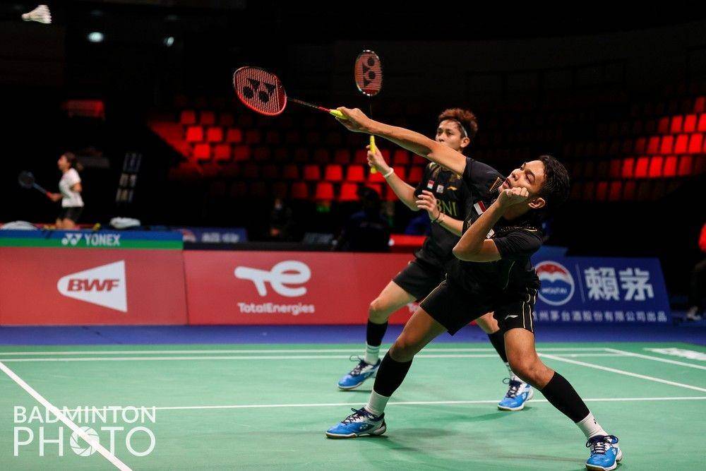 Fajar Alfian/Muhammad Rian Ardianto dalam Piala Thomas 2020 (dok. Badminton Photo)