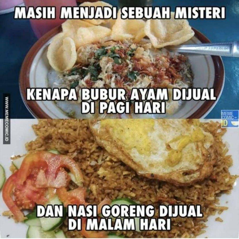 meme kebiasaan makan (instagram.com/memecomic.id)