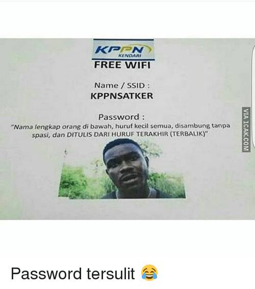 meme tanya password wifi (1cak.com)