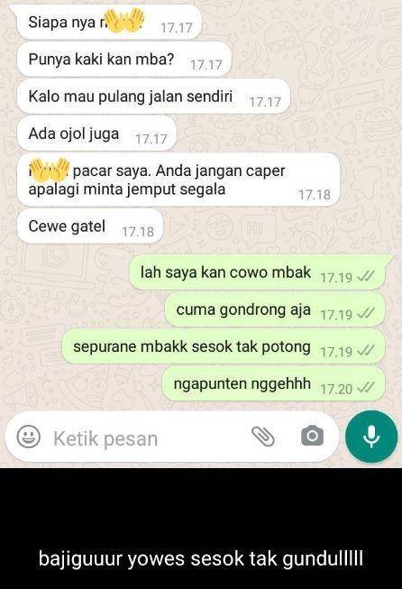 chat salah labrak (twitter.com/bertanyarl)