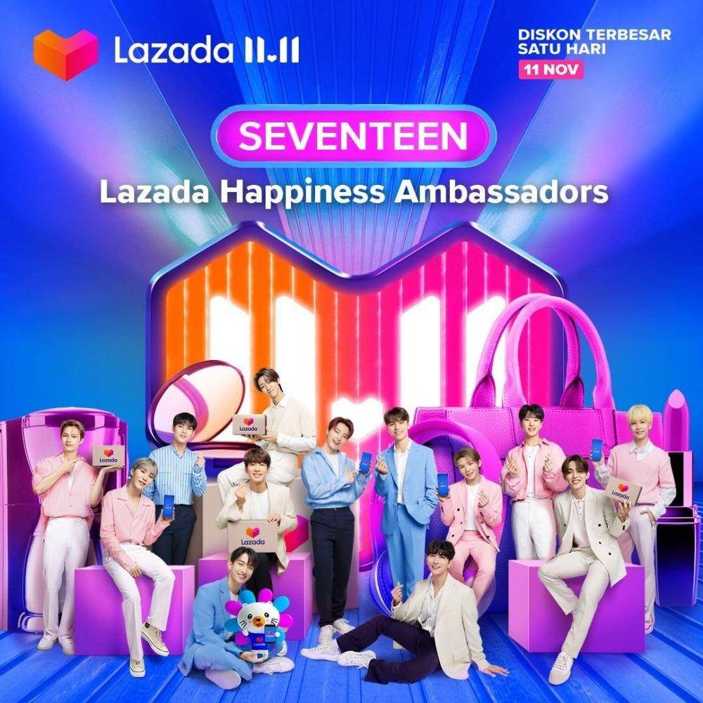SEVENTEEN: Lazada Happiness Ambassadors (Instagram/lazada_id)