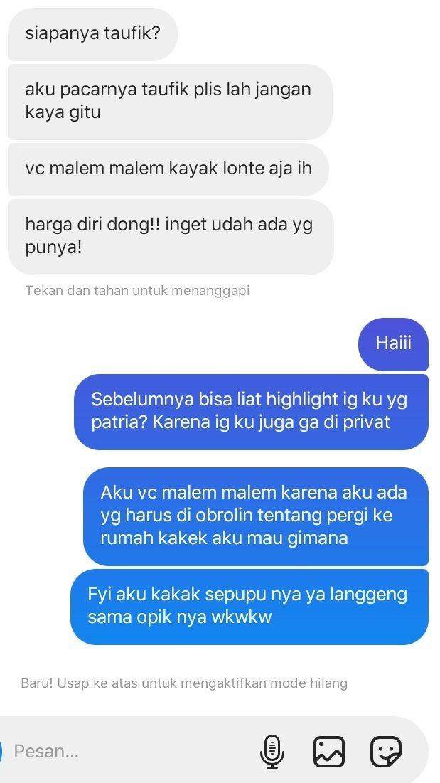 chat salah labrak (twitter.com/oshnjmn)