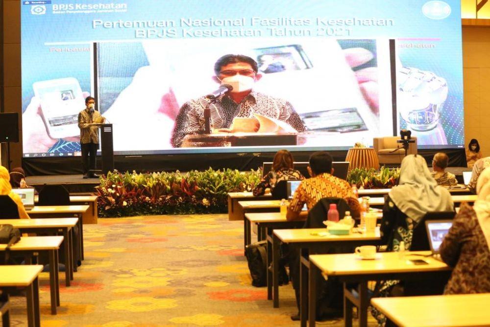 Kegiatan Pertemuan Nasional Fasilitas Kesehatan Tahun 2021, Kamis (14/10). (Dok. BPJS Kesehatan)
