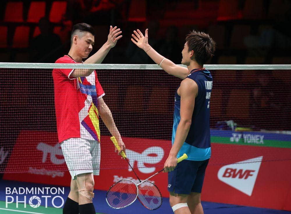 Lee Zii Jia (Malaysia) vs Kento Momota (Jepang) di Piala Thomas 2020 (Dok.BadmintonPhoto)