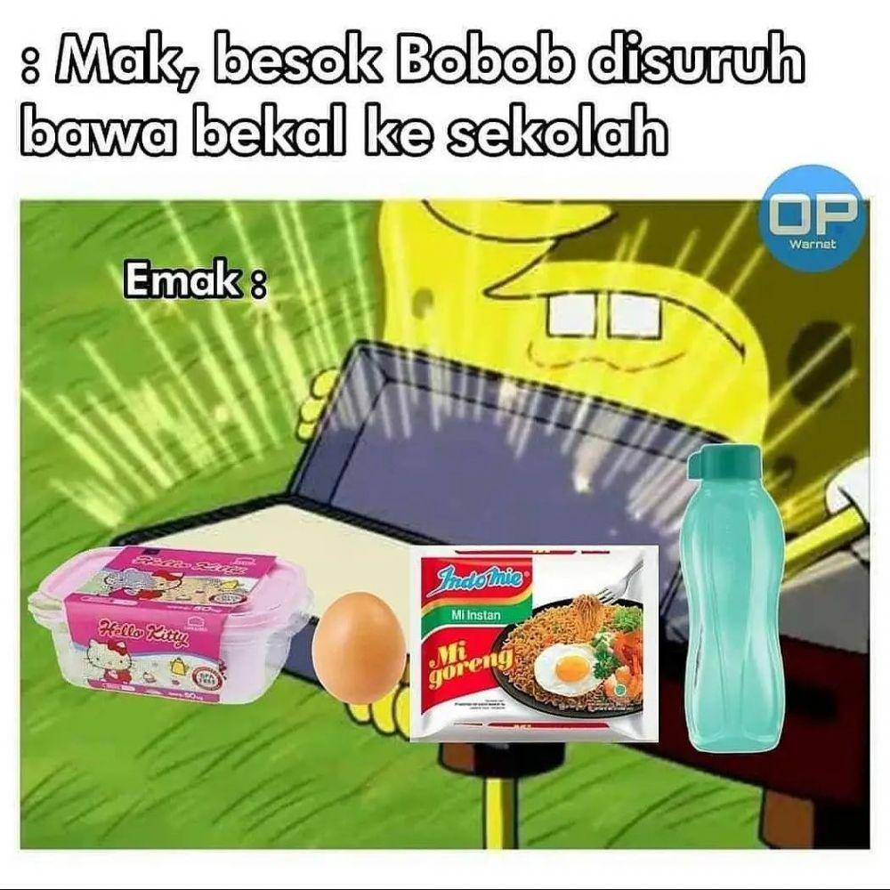 meme kebiasaan makan (instagram.com/all_meme_fresh.id)