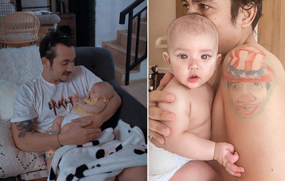 10 Potret Telaten Ricky Komo Asuh Buah Hati, Papa Muda Baru!