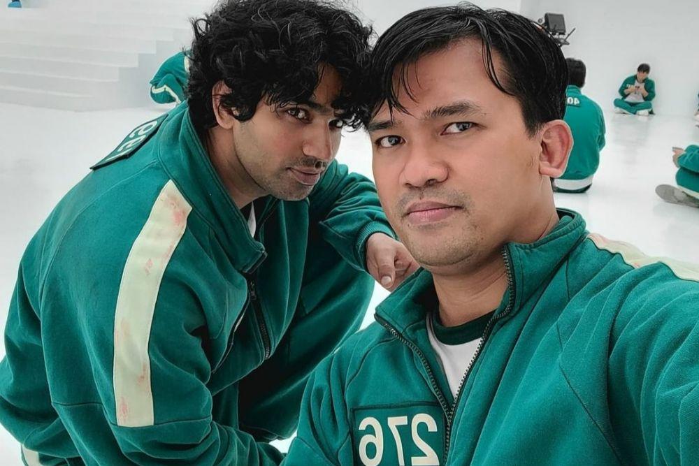 pemeran drama Squid Game, Christian Lagahit (peserta nomor 276) dan Anupam Tripathi (Ali, peserta nomor 199) (instagram.com/chrisyan8)