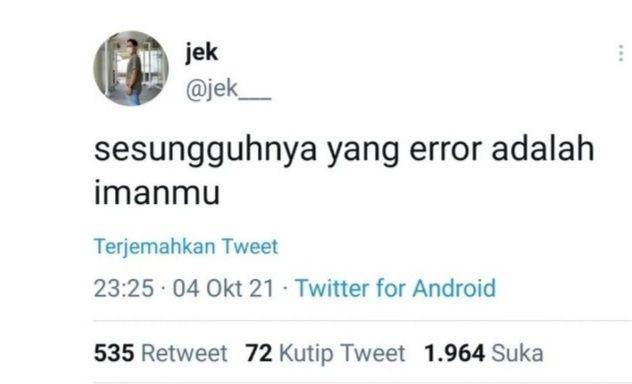 komentar kocak warganet (twitter.com/jek)