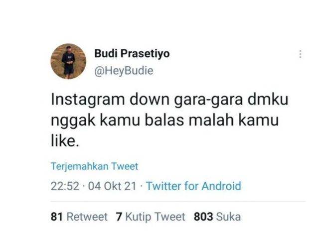 komentar kocak warganet (twitter.com/budiprasetiyo)