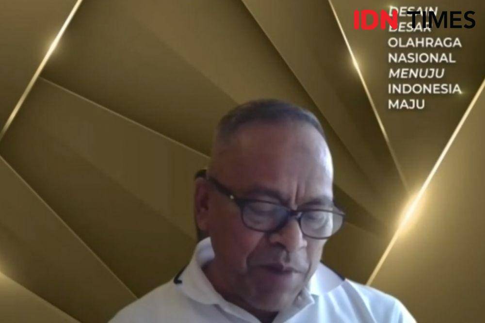 Atal Depari dalam Sarasehan FJPI: 80 Tahun Prof Bagir Manan, Manan, "Politik Publik Pers di Masa Pandemi" (IDN Times/Teatrika Handiko Putri)