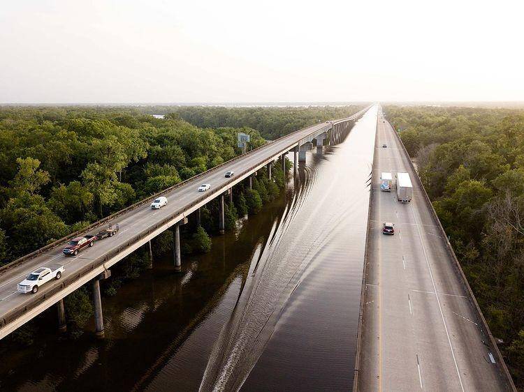 Jembatan Basin Atchafalaya (Instagram.com/brukavin)