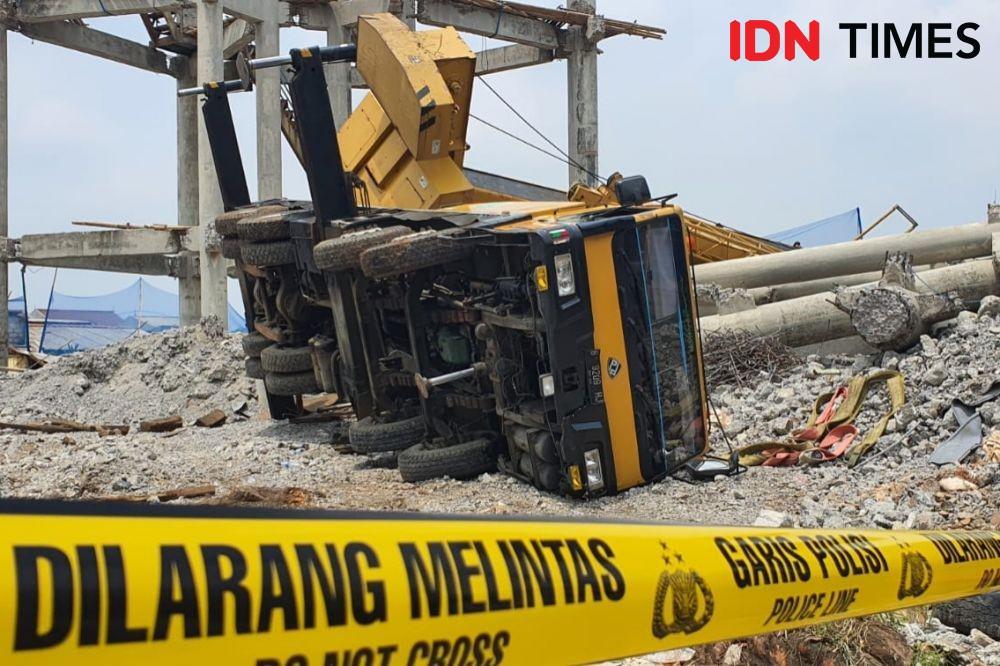 Polres Depok Tetapkan 1 Tersangka Jatuhnya Crane dan Menara Air