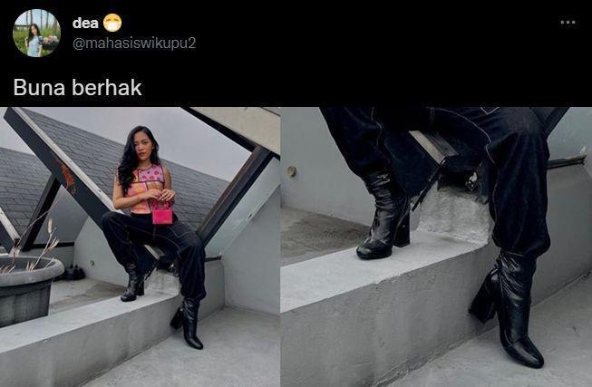 cuitan Buna berhak bahagia (twitter.com/mahasiswikupu2)