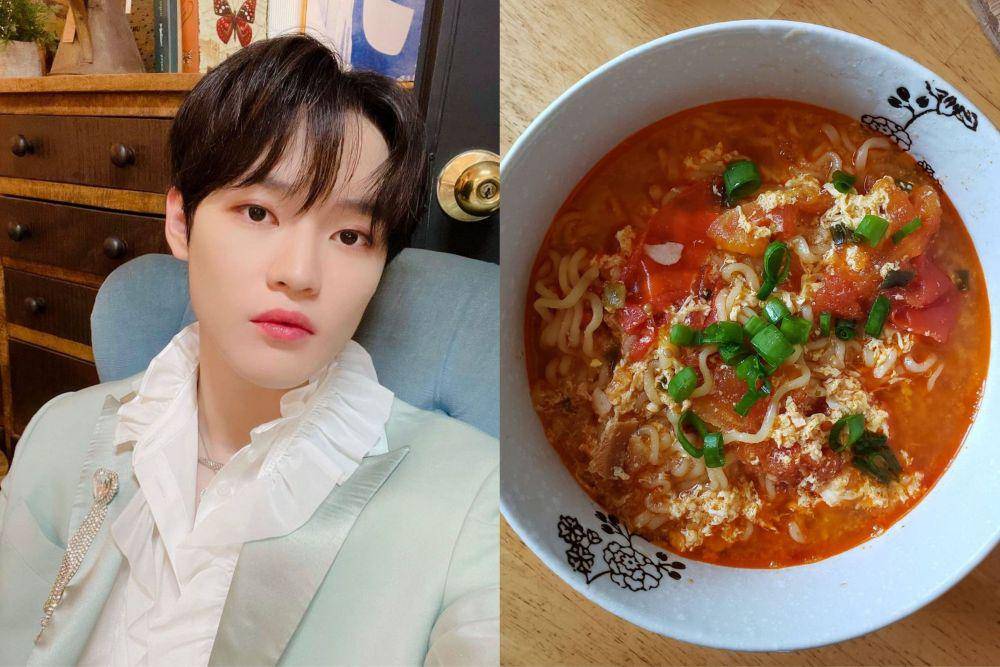 Chenle dan ilustrasi ramen (instagram.com/nct_dream | instagram.com/sammiwichtea)