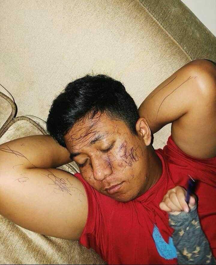 potret wajah dicoret-coret (instagram.com/sukijan.id)