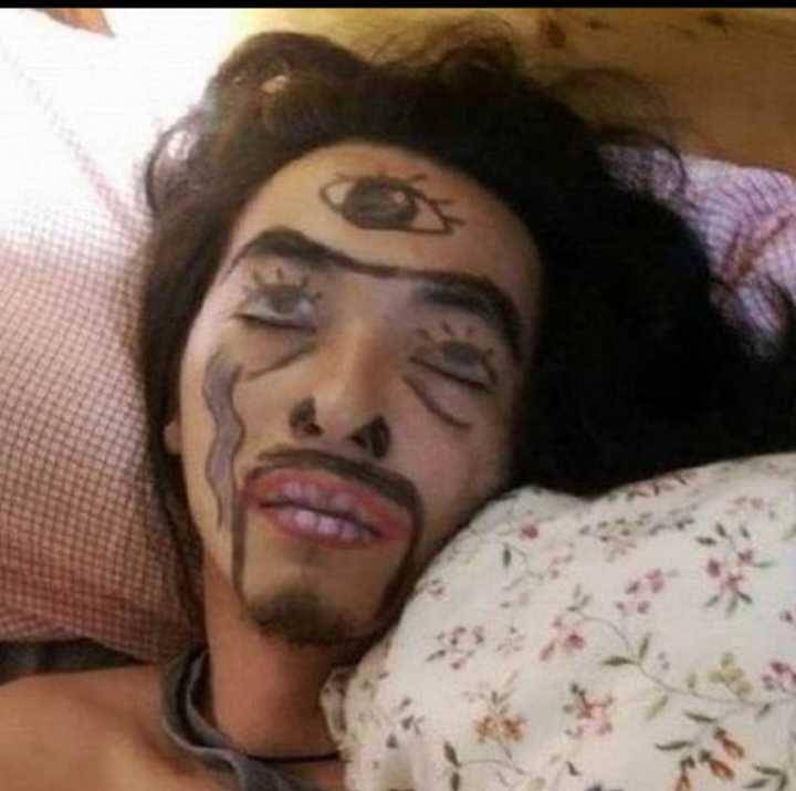 potret wajah dicoret-coret (instagram.com/sukijan.id)