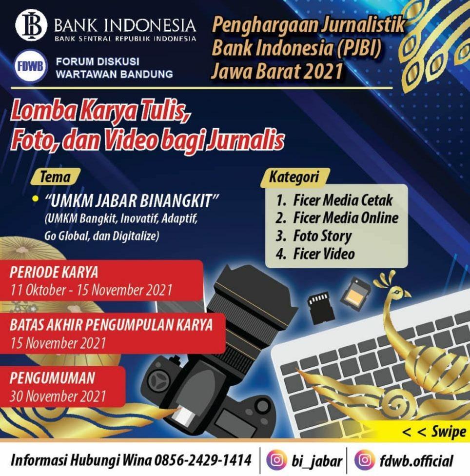 Bank Indonesia Jawa Barat Gelar Lomba Jurnalistik Bertema UMKM