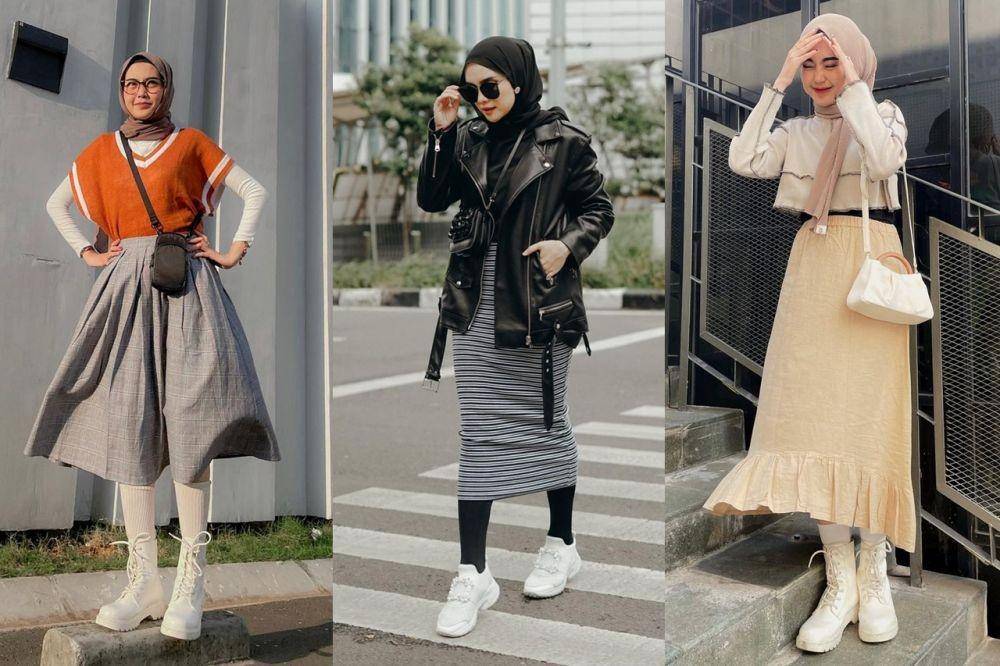 midi skirt untuk hijab