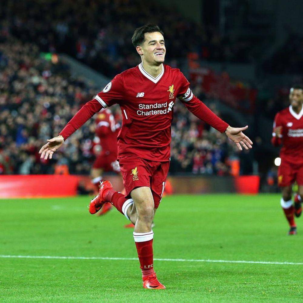 Selebrasi Coutinho seteleh mencetak gol (instagram.com/phil.coutinho)