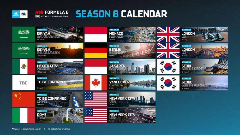 Jadwal Formula E 2022 Musim 8 (Dok. Pemprov DKI)