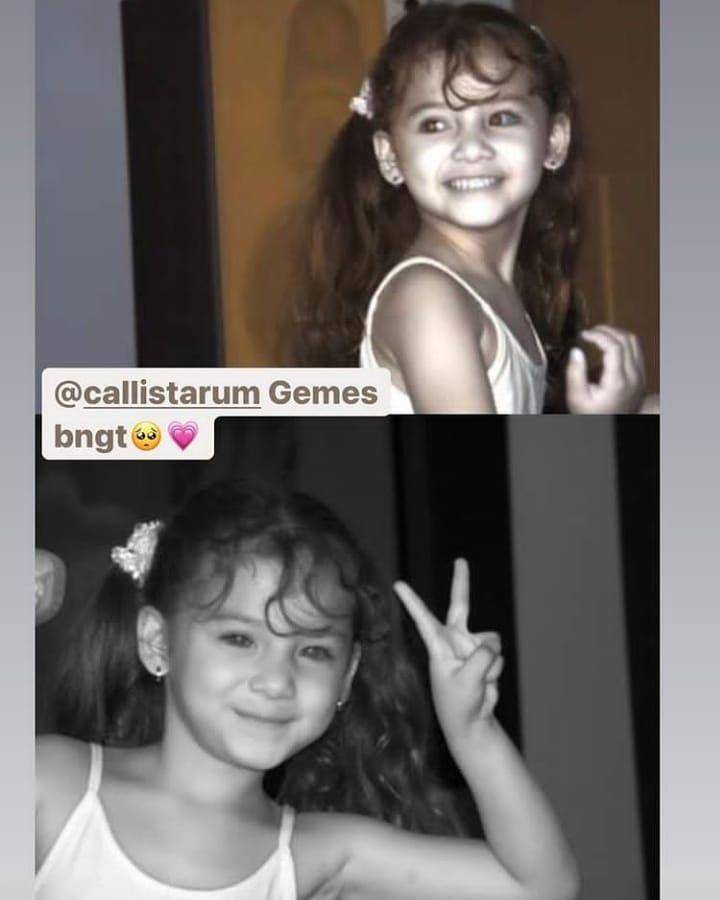 potret masa kecil Callista Arum (instagram.com/callista_arum)