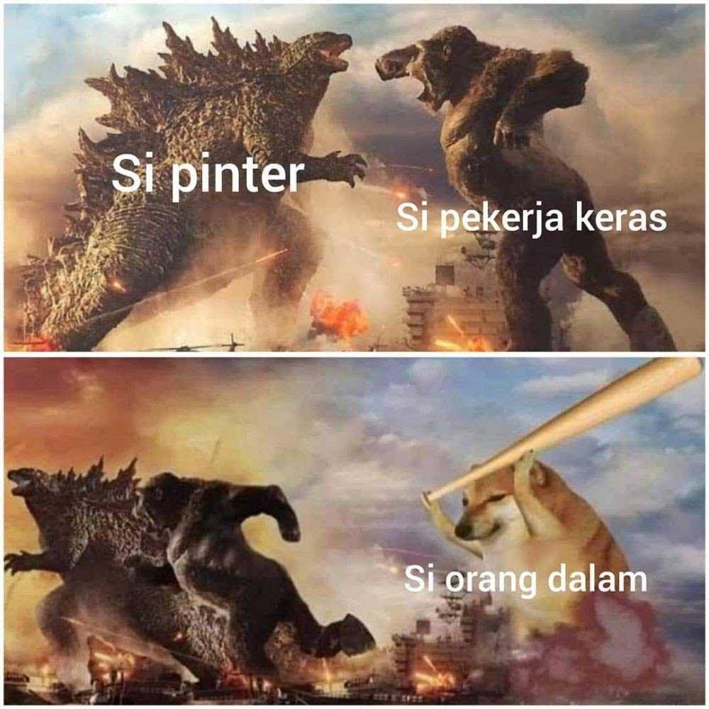 meme Godzilla lawan Kong (instagram.com/fun.idn)