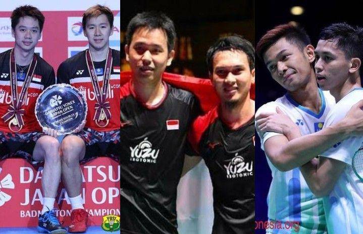 Kevin/Marcus, Hendra/Ahsan, dan Fajar/Rian (instagram.com/kevin_sanjaya | instagram.com/hendrasansan | instagram.com/fajaralfian95)