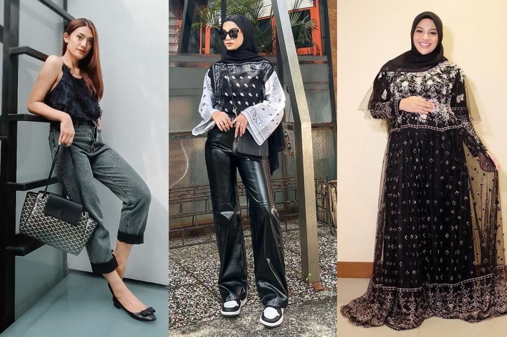 9 OOTD Head to Toe Serba Hitam, Berkelas dalam Berbagai Gaya