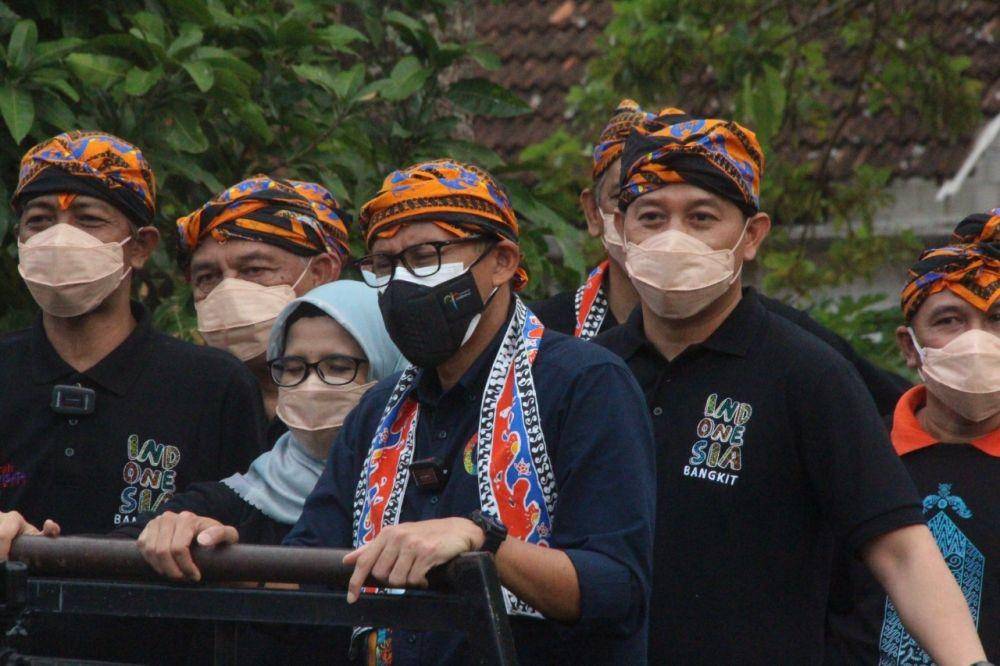 Menteri Parisiwata dan Ekonomi Kreatif, Sandiaga Salahudin Uno saat berkunjung ke BLltar. IDN Times/ istimewa