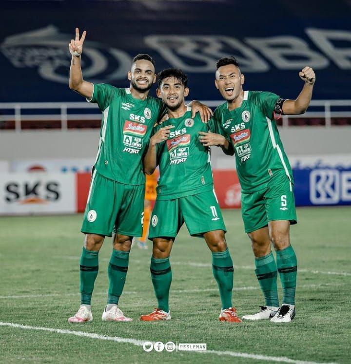 PSS Sleman melawan Barito Putera seri 2 Liga BRI 2021. Instagram/psssleman